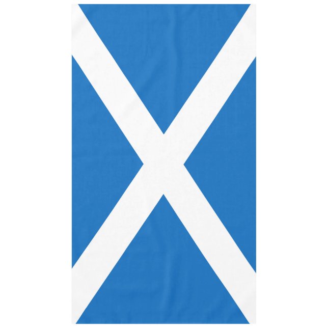 Schottische Flagge - Schottischer Salreifen Tischdecke (Vorderseite)