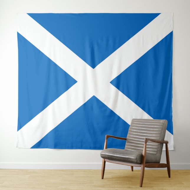 Schottische Flagge - Schottischer Salreifen Wandteppich (Beispiel (Horizontal))