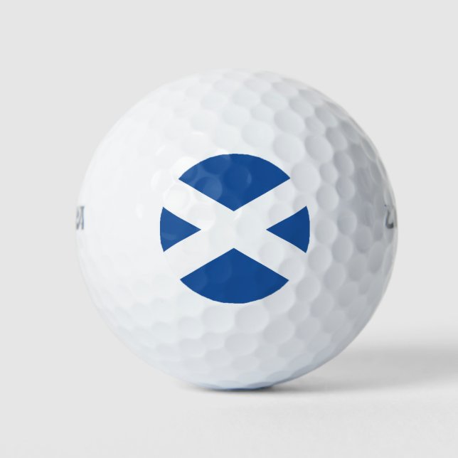 Schottische Flagge - schottisches Set Golfball (Vorderseite)