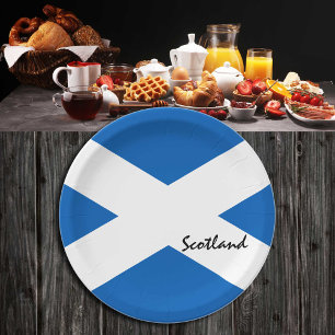 Schottische Flagge & Schottland Land Patriots/Spor Pappteller