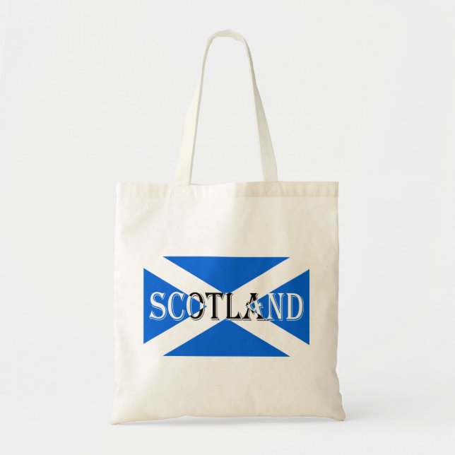 Schottische Flagge Schottland umgekehrt btcnt Tragetasche (Vorne)