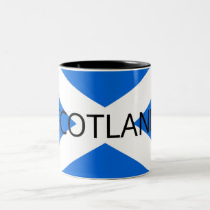 Schottische Flagge - Schottlands Kampf Zweifarbige Tasse