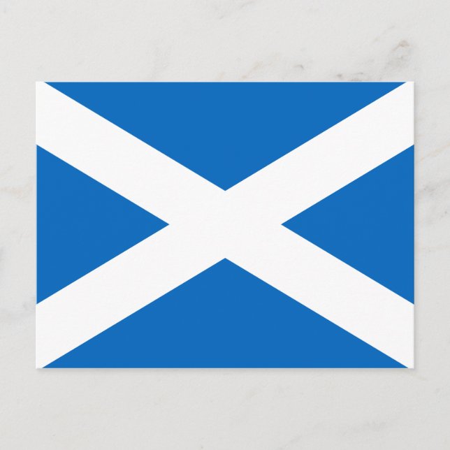 Schottische Flagge Schottlands Saint-Andrew's Cros Postkarte (Vorderseite)