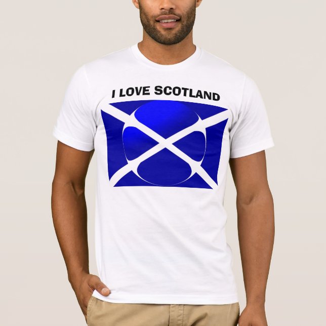 Schottische Flagge T-Shirt (Vorderseite)