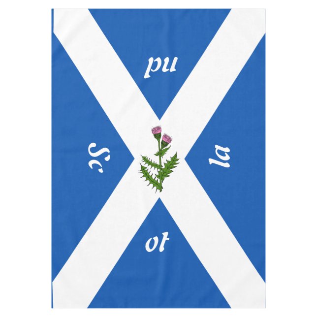 Schottische Flagge Tischdecke (Vorderseite)