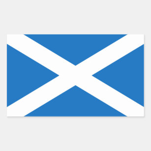 Schottische Flagge - Vereinigtes Königreich Rechteckiger Aufkleber