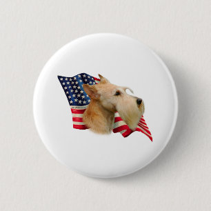 Schottische Flagge (Weizen) Button
