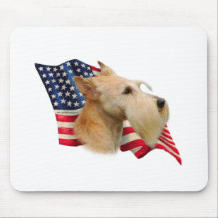 Schottische Flagge (Weizen) Mousepad