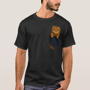 Schottische Fold-Katze Taschengeschenke Katzenmutt T-Shirt