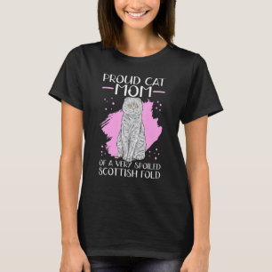 Schottische Fold-Katzenmutter Einer Verwöhnten Sch T-Shirt