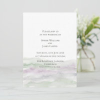 Schottische Heide-Purple-Wasserfarben-Hochzeit