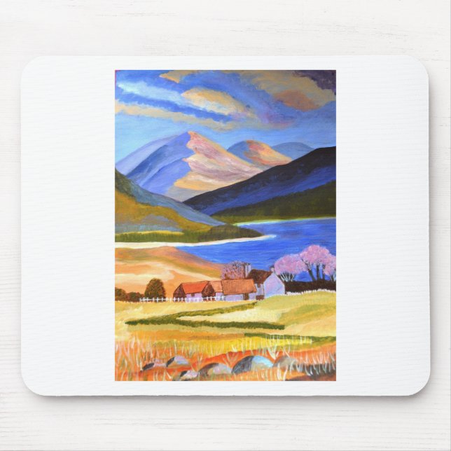 Schottische Highlands 2 Mousepad (Vorne)