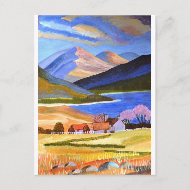 Schottische Highlands 2 Postkarte (Vorderseite)