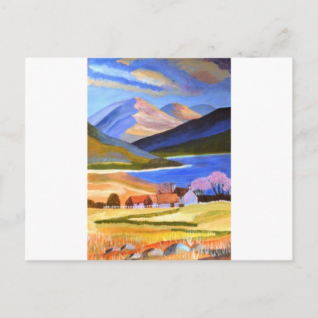 Schottische Highlands 2 Postkarte (Vorderseite)
