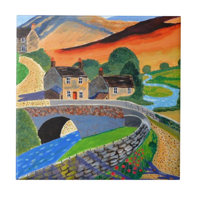 Schottische Highlands 3 Fliese (Vorderseite)