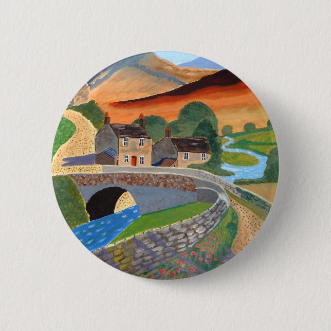 Schottische Highlands Button (Vorderseite)