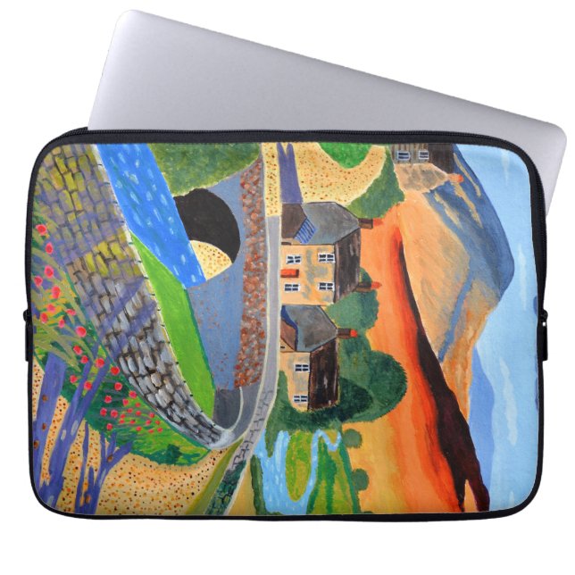 Schottische Highlands Laptopschutzhülle (Vorderseite)