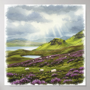 Schottische Highlands Poster