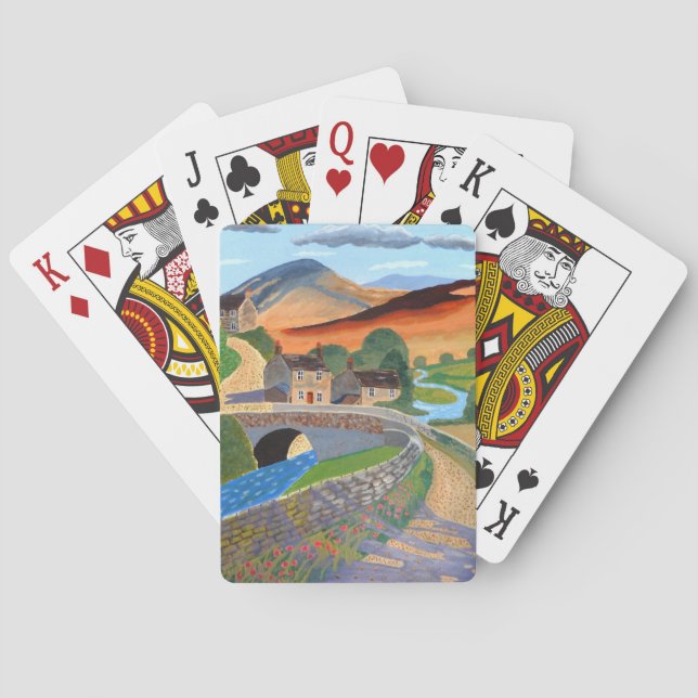 Schottische Highlands Spielkarten (Rückseite)