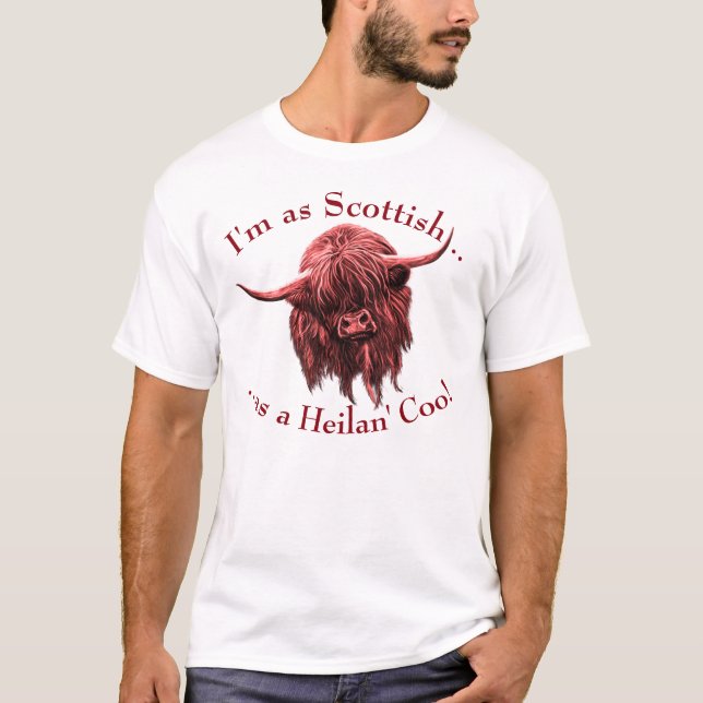 Schottische Hochland-Kuh. Heilan Gurren T-Shirt (Vorderseite)