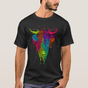 Schottische Hochland-Kuh Kuh Whisperer Landwirtsch T-Shirt