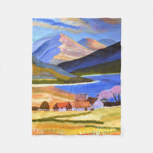 Schottische Hochlandfleece-Decke Fleecedecke (Vorderseite)