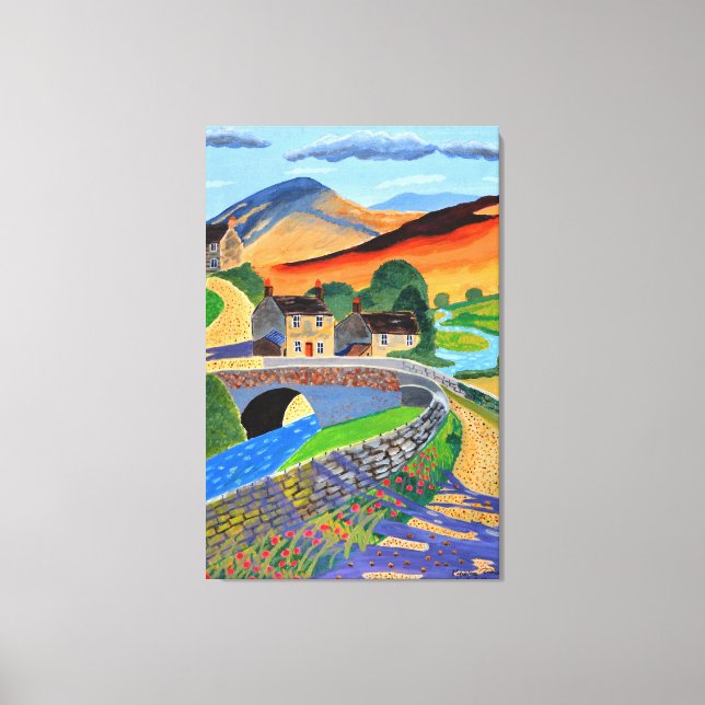 Schottische Hochlandkunst Leinwand (Vorderseite)