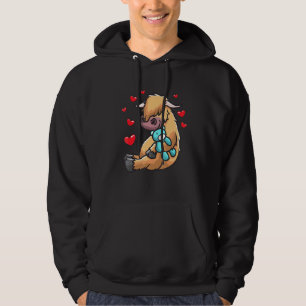 Schottische Hochlandrinder mit ausgestopftem Tier Hoodie