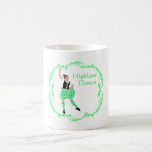 Schottische Hochlandtänzerin Keltisches Knotenwerk Kaffeetasse