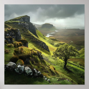 Schottische Landschaft Poster
