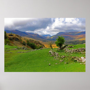 Schottische Landschaft Poster
