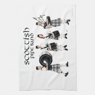 Schottische Pipe Band Küchentuch