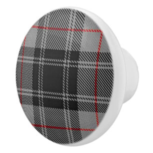 Schottische Pracht Clan Moffat Tartan Karo Keramikknauf