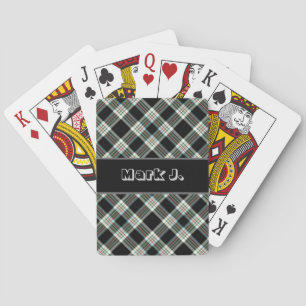 Schottische Schwarzweiss-Spielkarten Spielkarten