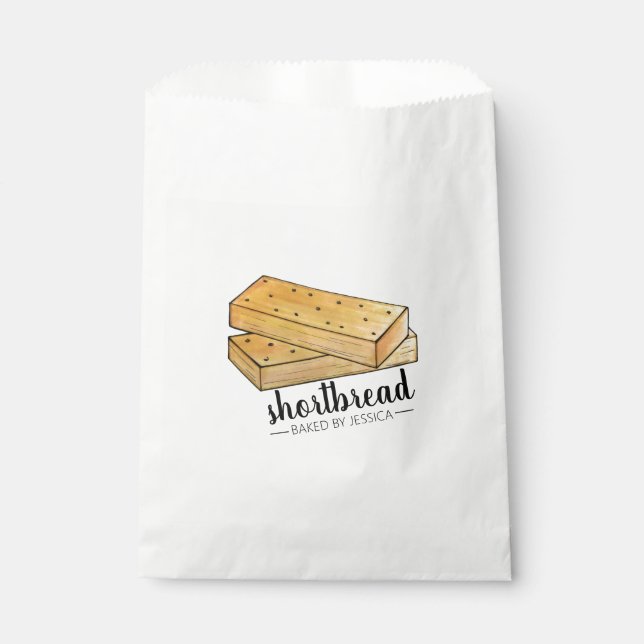 Schottische Shortbread-Teekekse Britische Bäckerei Geschenktütchen (Vorderseite)