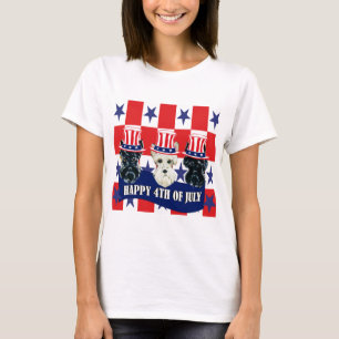 Schottische Terrier 4. Juli T-Shirt