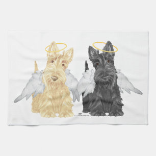 Schottische Terrier Engel Geschirrtuch