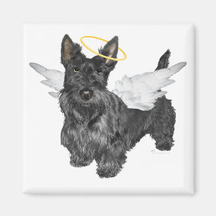 Schottische Terrier Engel Magnet