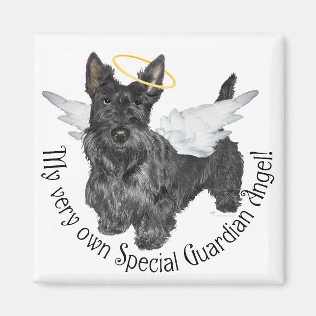 Schottische Terrier Engel Magnet (Vorne)