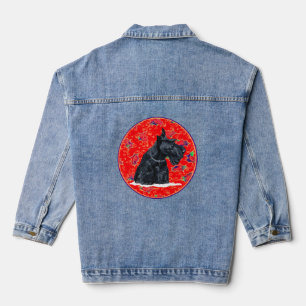 Schottische Terrier Feier Jeansjacke