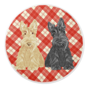 Schottische Terrier Keramikknauf