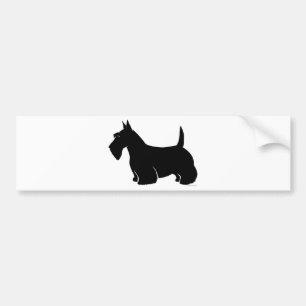 Schottische Terrier-Klassiker-Silhouette Autoaufkleber