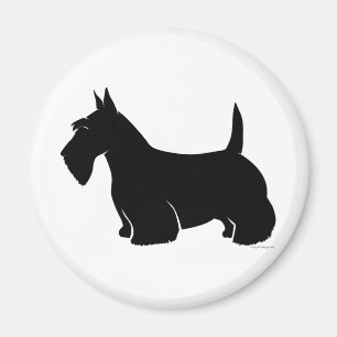 Schottische Terrier-Klassiker-Silhouette Magnet