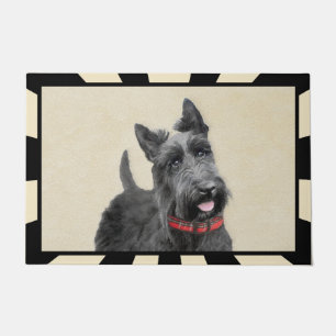 Schottische Terrier-Malerei - niedliche Fußmatte