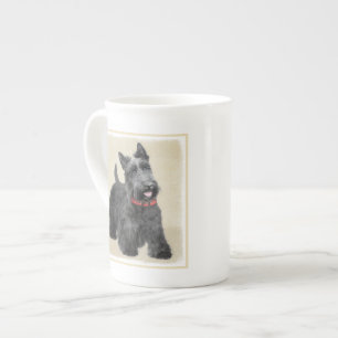 Schottische Terrier-Malerei - niedliche Prozellantasse