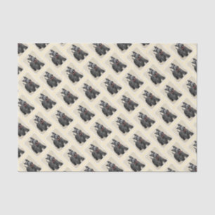 Schottische Terrier-Malerei - niedliche Seidenpapier