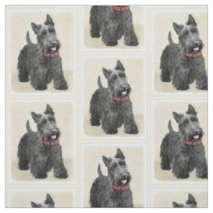 Schottische Terrier-Malerei - niedliche Stoff