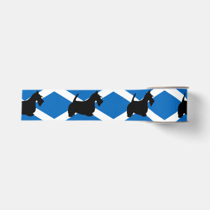 schottische Terrier-Silhouette Schottland flag.png Ripsband