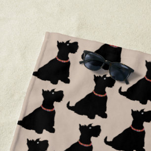 Schottische Terrier Strandtuch