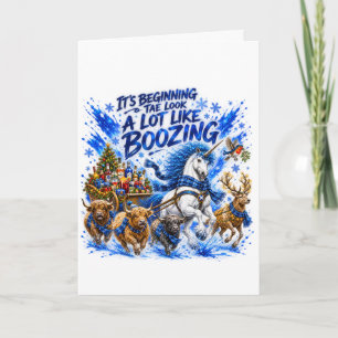 Schottische Tiere - Weihnachtskarte Karte